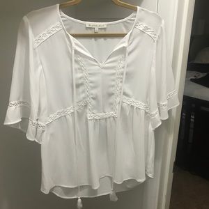 Daniel Rainn white peasant top small